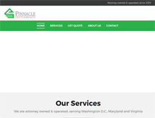 Tablet Screenshot of pinnaclesettlements.com